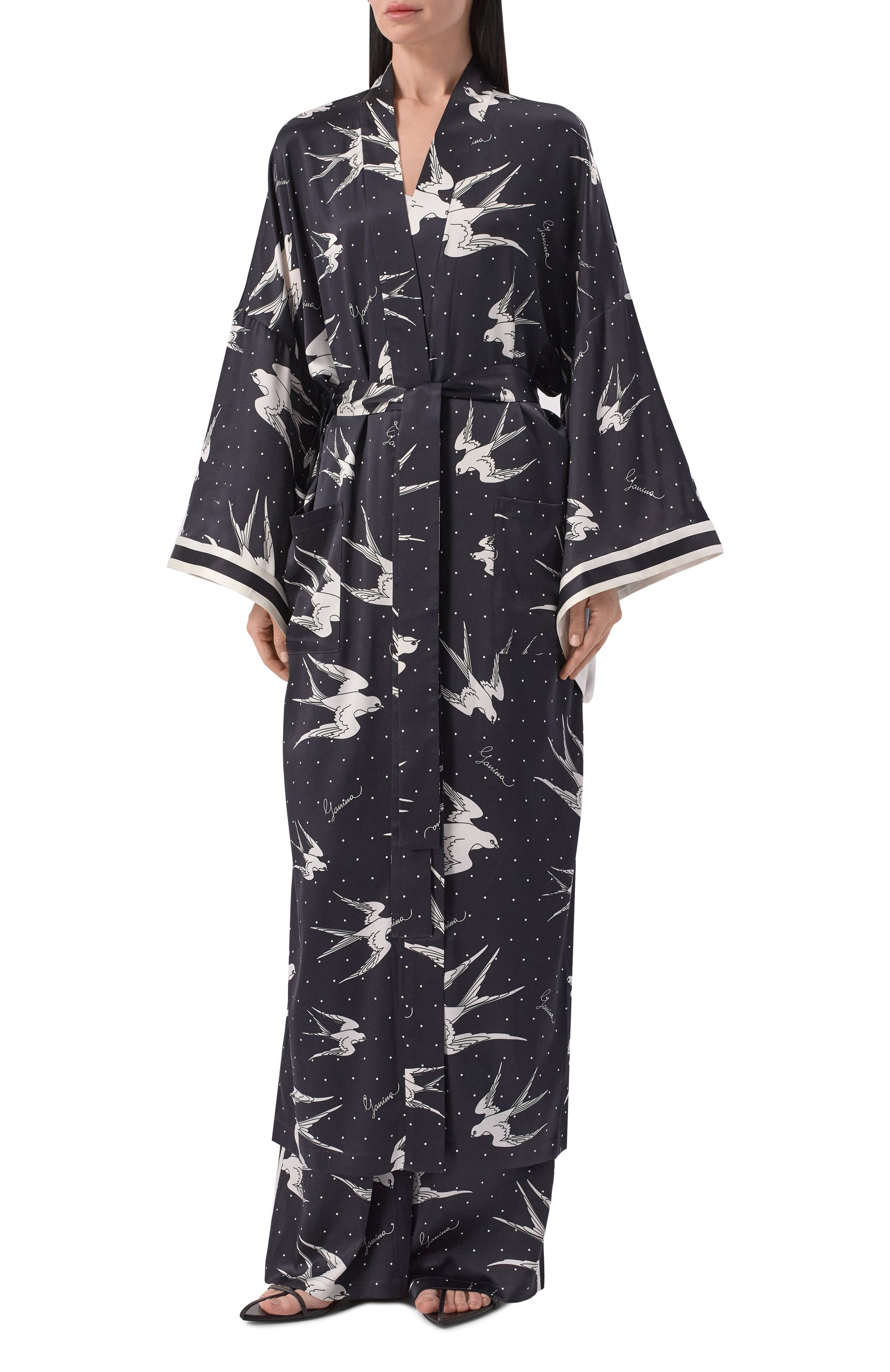 Шелковое кимоно YANINA, арт. T-3137A, фото 3