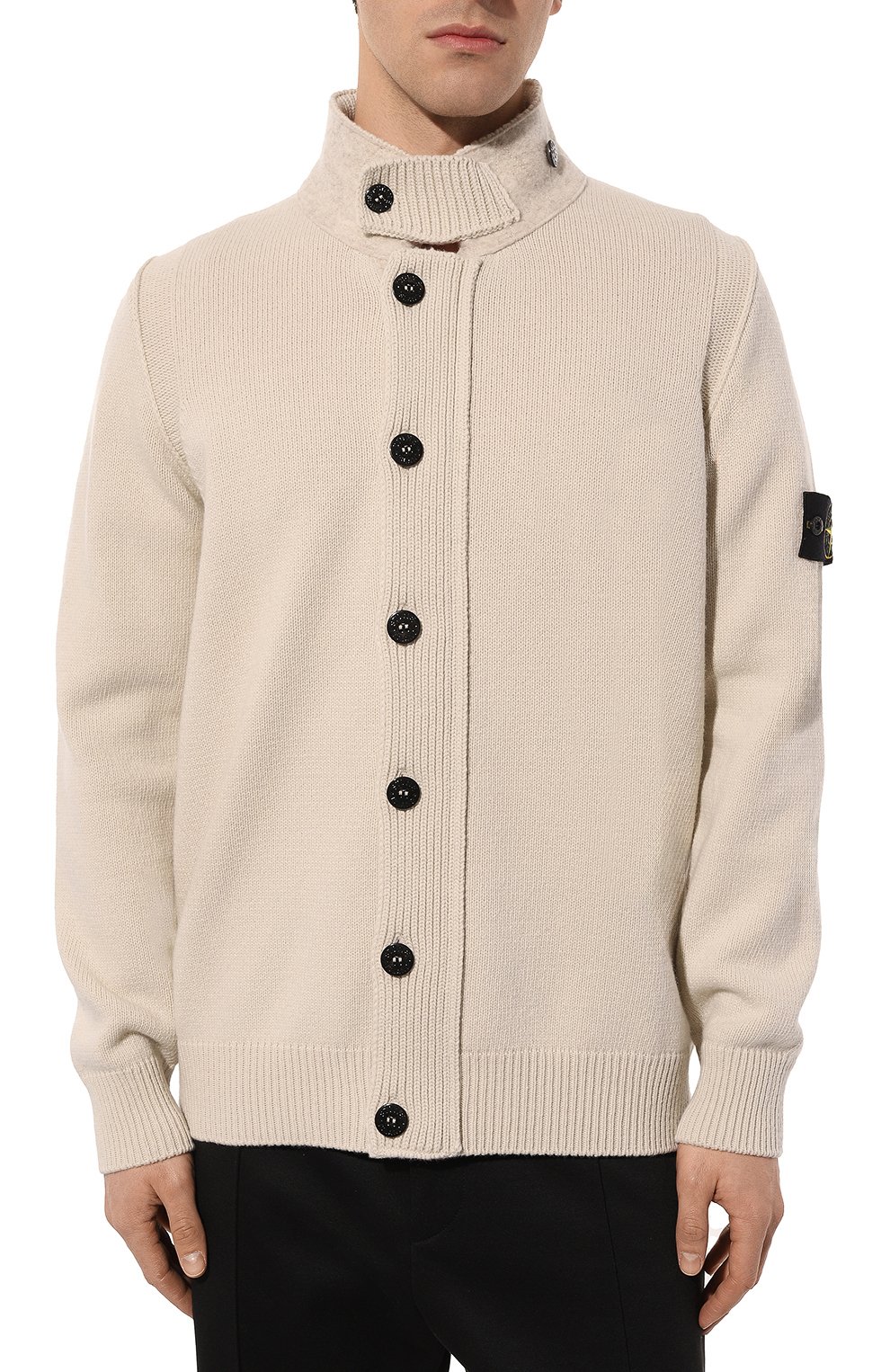 Шерстяной кардиган STONE ISLAND бежевого цвета по цене 65500 руб., арт. 7915547A3, фото 3 Шерстяной кардиган STONE ISLAND, арт. 7915547A3, фото 3