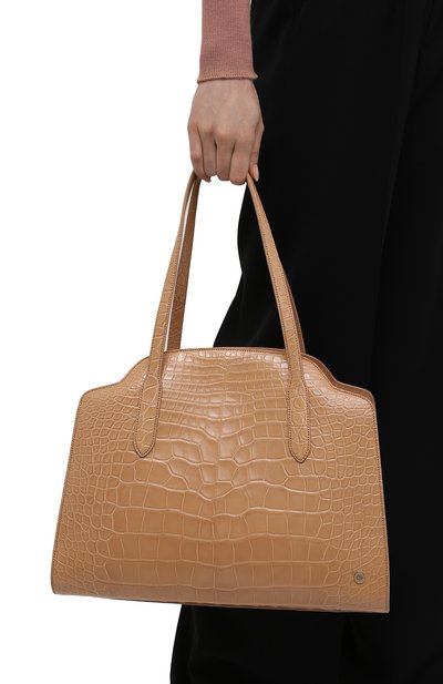 Сумка-тоут sesia large из кожи аллигатора LORO PIANA, арт. FAL6769/AMIS, фото 2