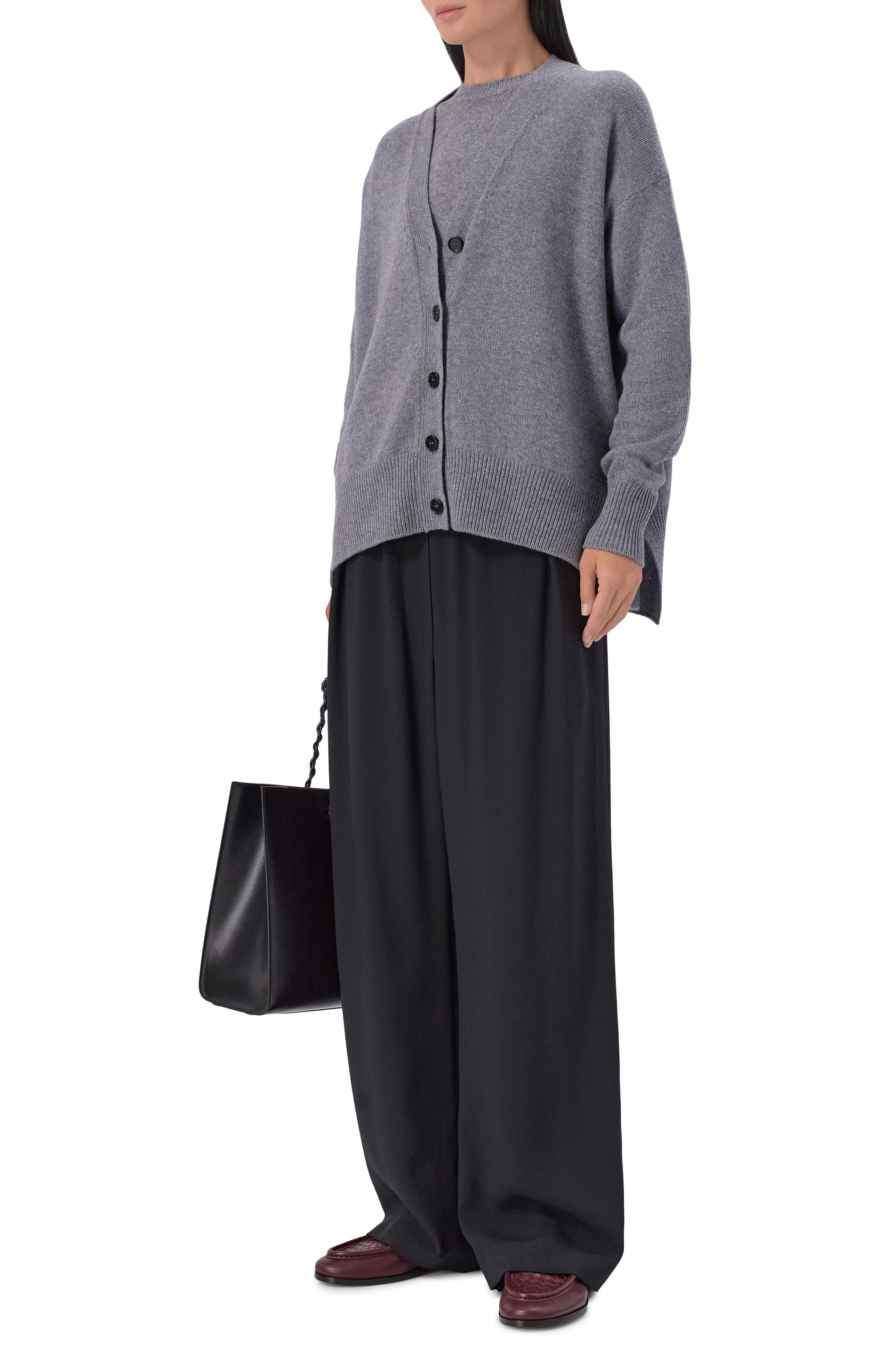 Кашемировый пуловер JIL SANDER серого цвета по цене 184000 руб., арт. J02GP0014/J13206, фото 2 Кашемировый пуловер JIL SANDER, арт. J02GP0014/J13206, фото 2