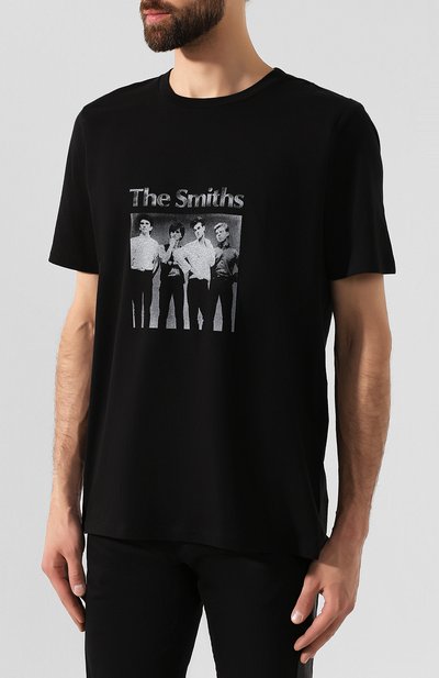 Хлопковая футболка SAINT LAURENT, арт. 588103/YBHI2, фото 3