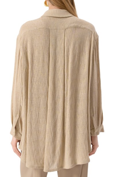 Блузка из вискозы и льна GIORGIO ARMANI, арт. GW000816/TE13970, фото 4