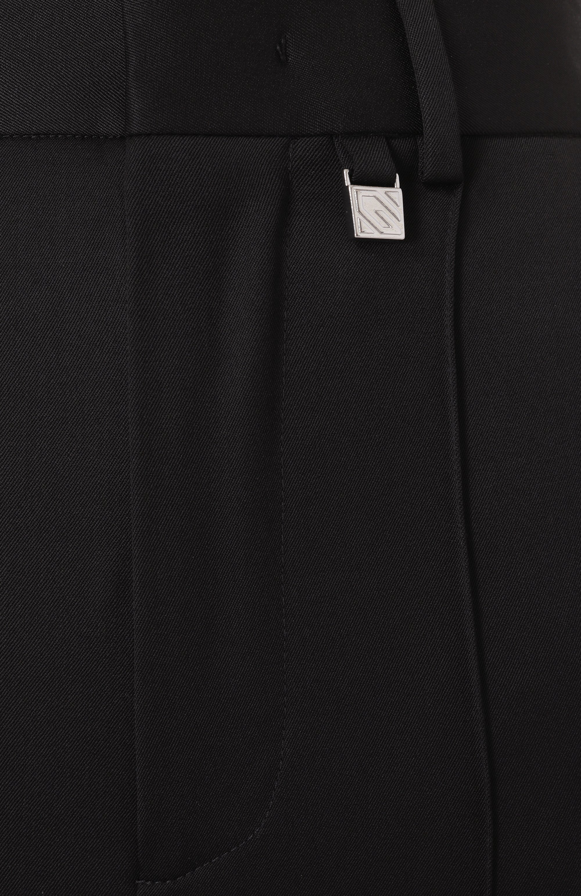 Шерстяные брюки GIUSEPPE DI MORABITO черного цвета по цене 74150 руб., арт. 04SSPA114 04410, фото 6 Шерстяные брюки GIUSEPPE DI MORABITO, арт. 04SSPA114 04410, фото 6