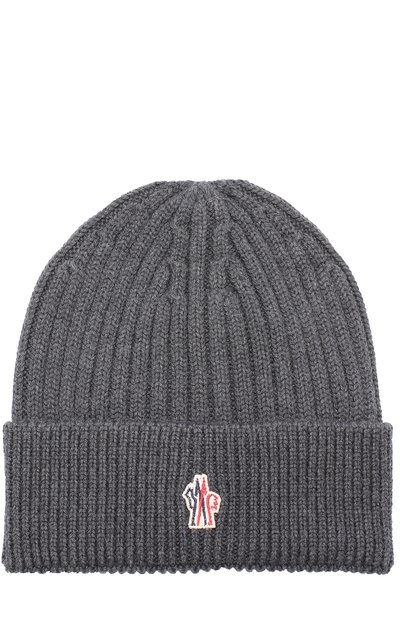 Шерстяная шапка фактурной вязки MONCLER, арт. C2-097-00259-00-04761, фото 1