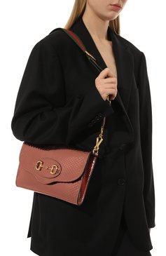 Сумка 1955 horsebit small из кожи питона GUCCI, арт. 677286 E1DFX, фото 1