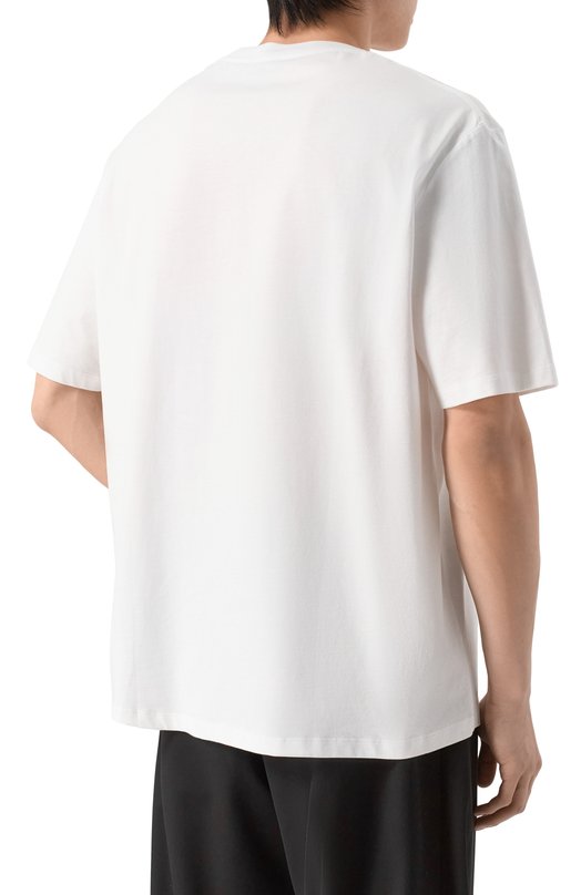 Хлопковая футболка Balmain GH1EG225/GF40 Белый  GH1EG225/GF40 Фото 4