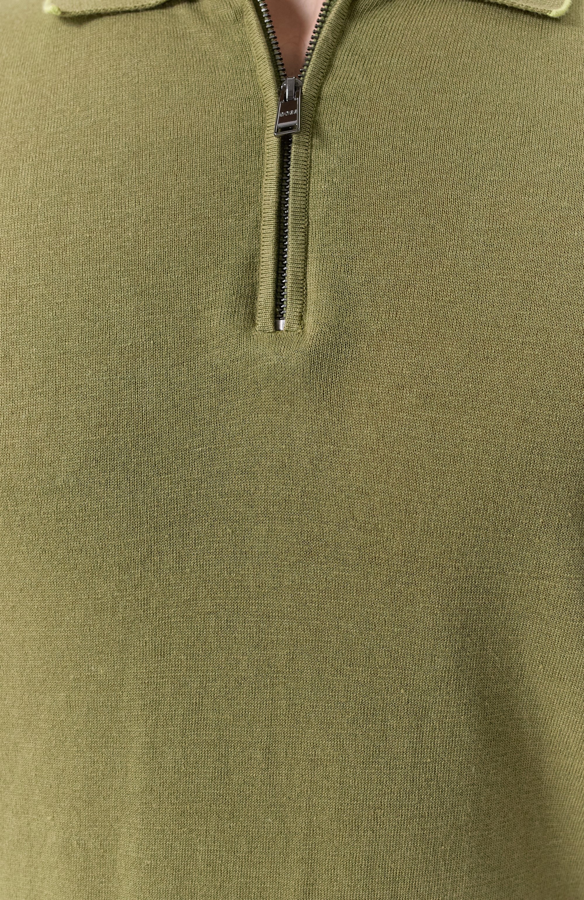 Поло изо льна и вискозы BOSS, арт. 50537640, фото 5