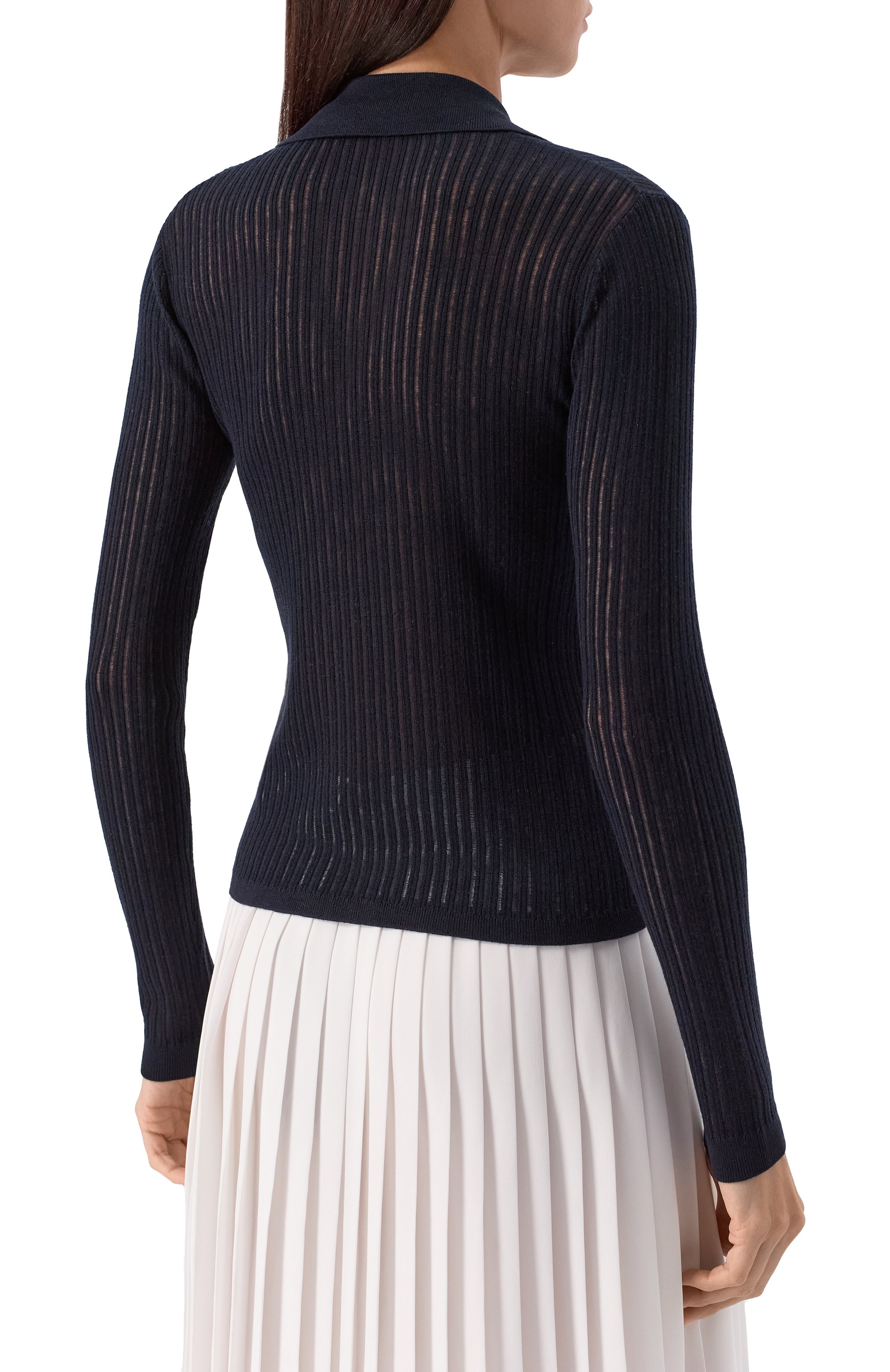 Пуловер из шелка и шерсти MAX MARA STUDIO, арт. EGREGE, фото 4