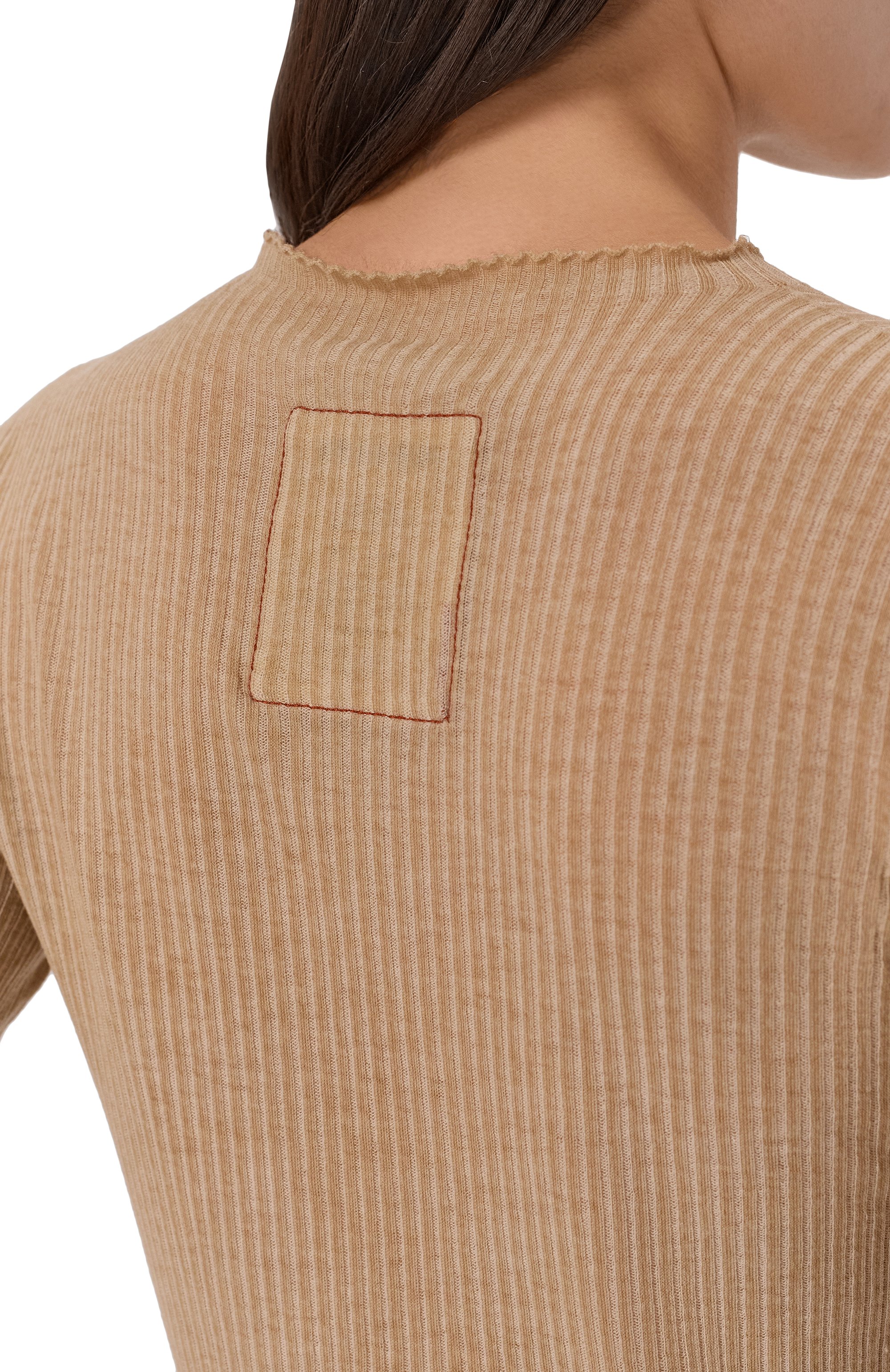 Шерстяной пуловер UMA WANG бежевого цвета по цене 49950 руб., арт. UK7113, фото 5 Шерстяной пуловер UMA WANG, арт. UK7113, фото 5