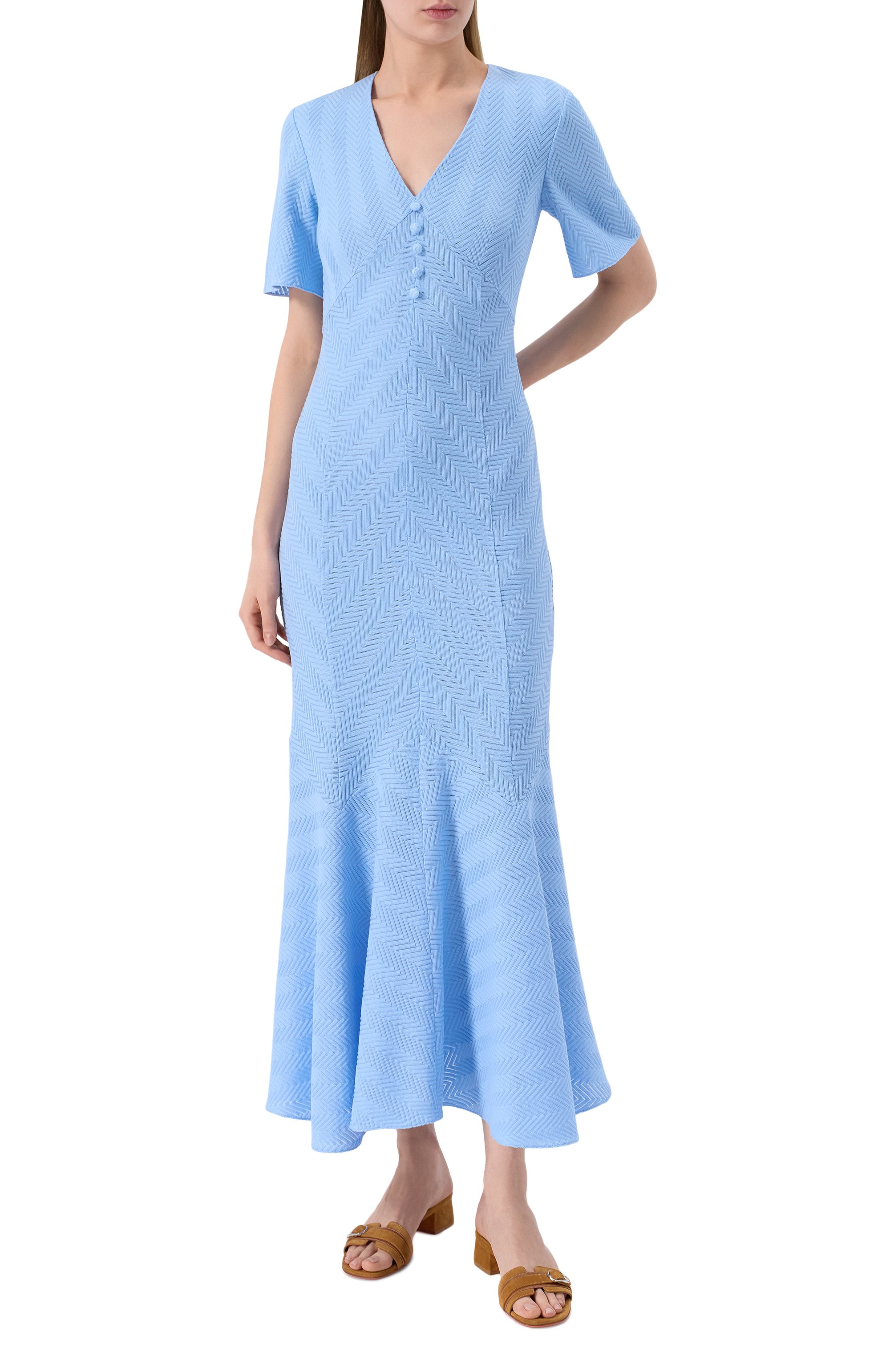 Платье из хлопка и вискозы MISSONI, арт. DS25SG1J/BR00JC, фото 3