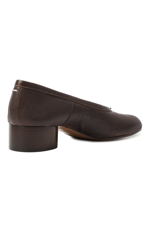 Кожаные туфли Tabi Maison Margiela S58WZ0128/P6378 Коричневый  S58WZ0128/P6378 Фото 5