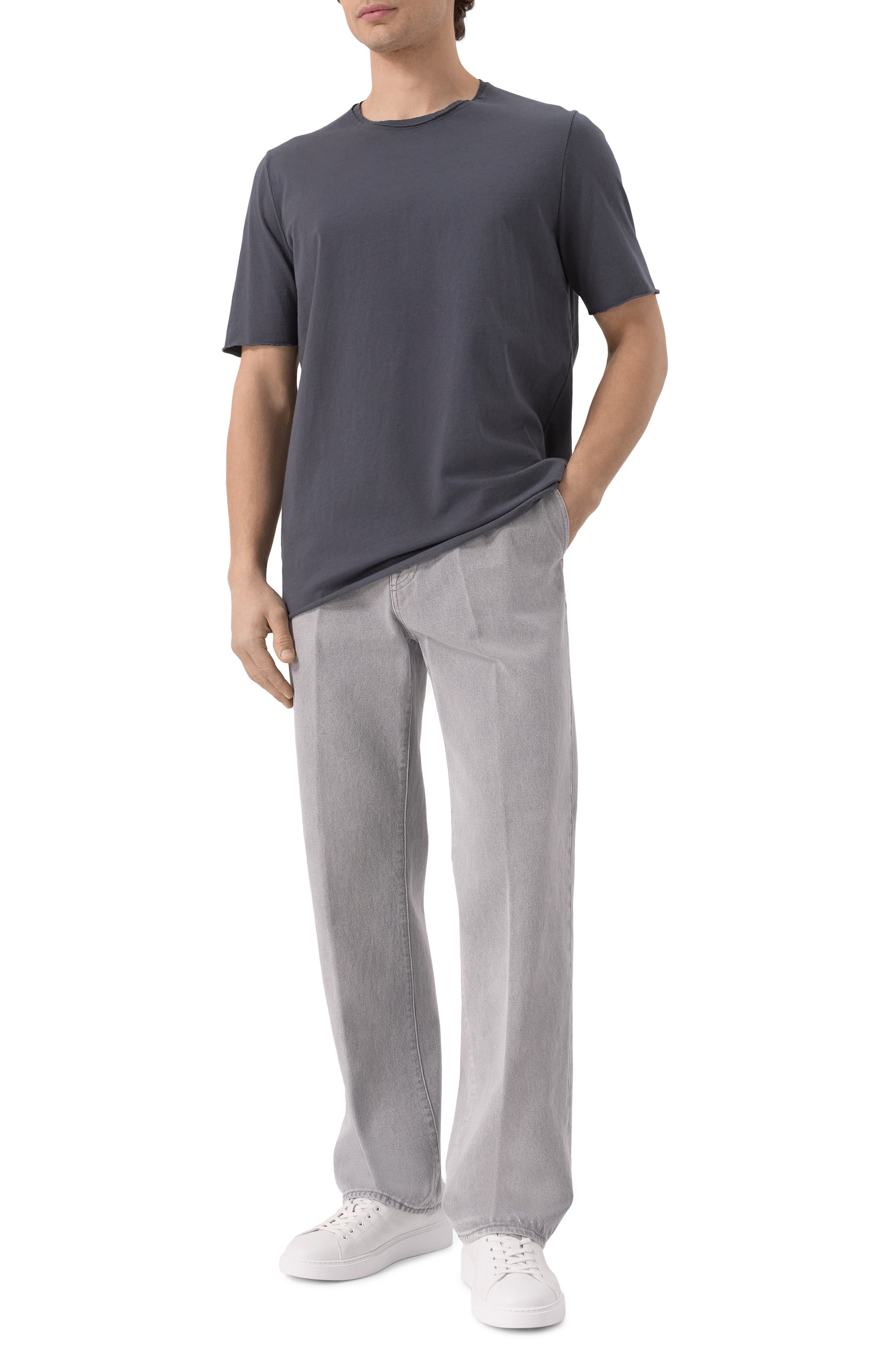 Хлопковая футболка HANNES ROETHER, арт. D35DAY.242.213, фото 2