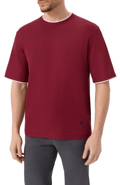 Футболка из хлопка и шелка STEFANO RICCI, арт. MNH5204390/CTK01S, фото 3