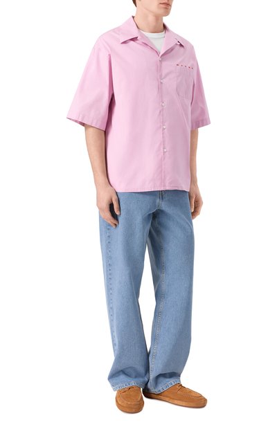 Хлопковая рубашка MARNI, арт. CUMU0213PP/USCT88, фото 2