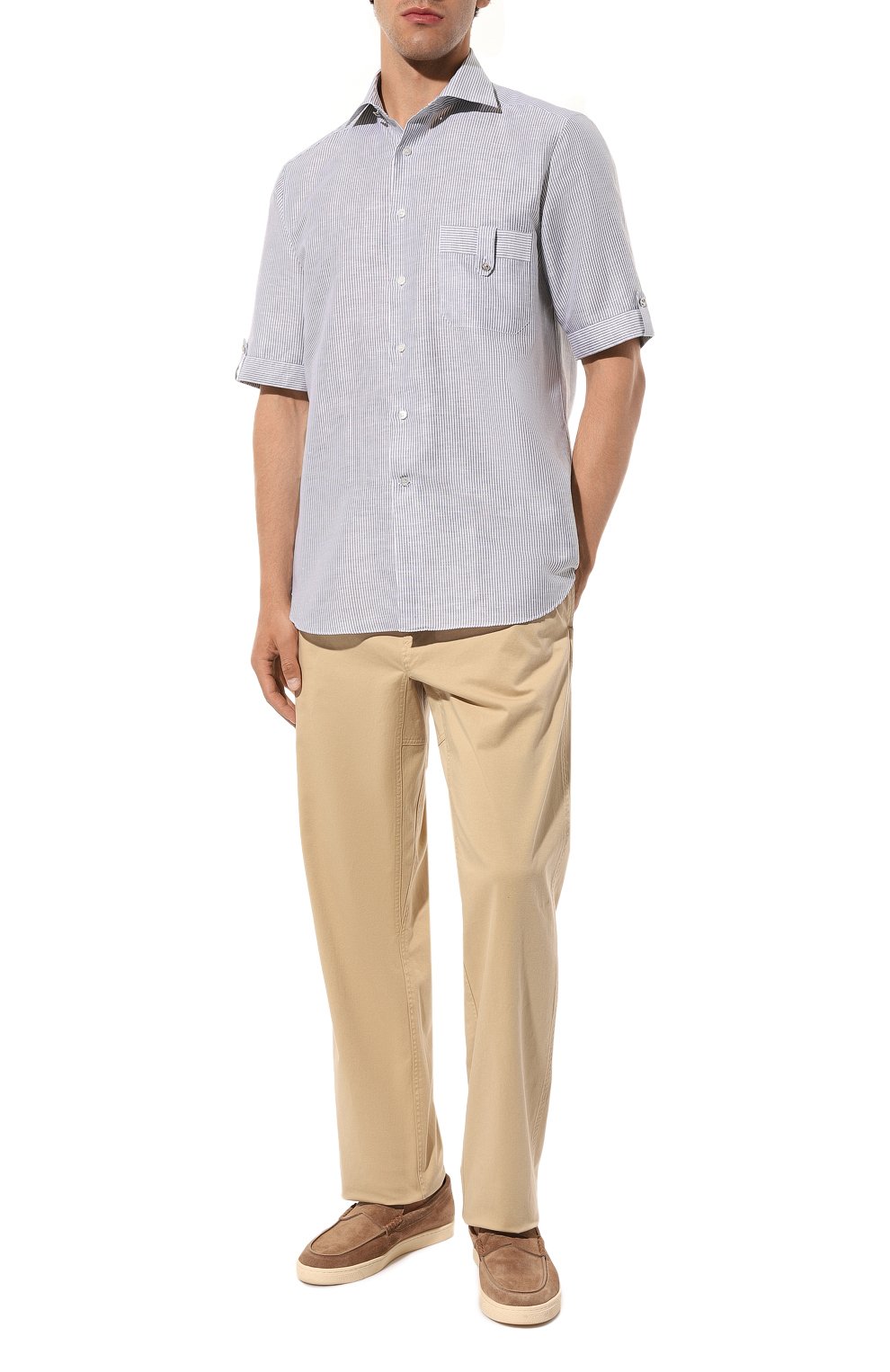 Рубашка из хлопка и льна STEFANO RICCI, арт. MC006730/R2560, фото 2