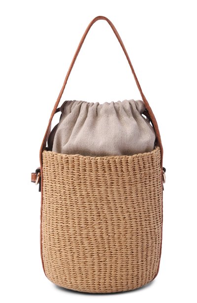 Женская сумка chloé x mifuko woody small CHLOÉ, арт. CHC23AS381L18