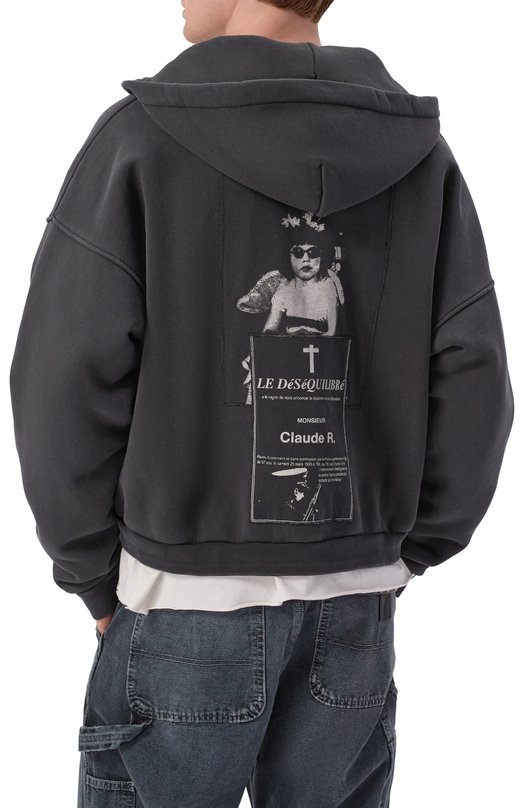 Хлопковая толстовка Enfants Riches Deprimes 020-493/C0TT0N Чёрный  020-493/C0TT0N Фото 4