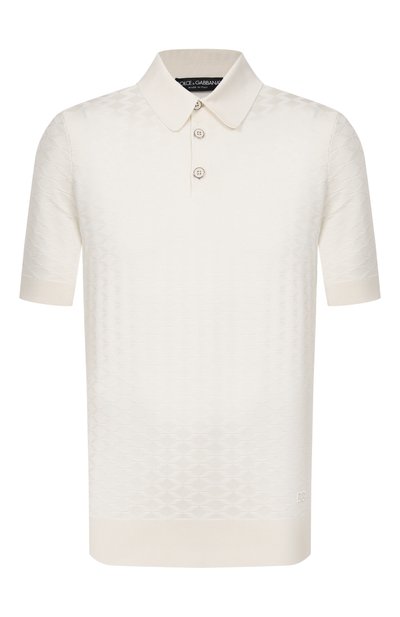 Мужская шелковое поло DOLCE & GABBANA, арт. GXZ02Z/JBS0F