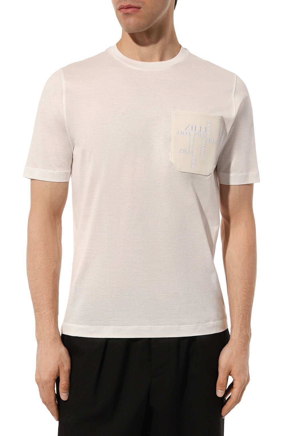 Хлопковая футболка ZILLI, арт. TSR001M0115VCRR00, фото 3
