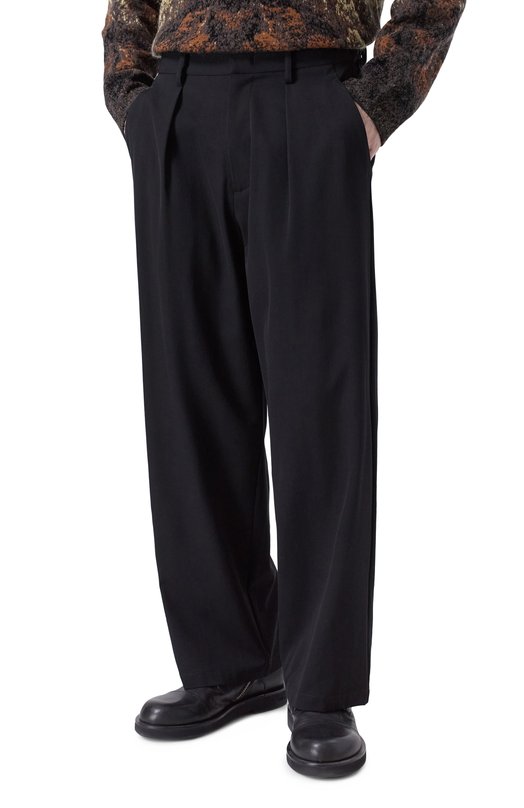 Шерстяные брюки Attachment AP52-014 Чёрный  AP52-014 Фото 3