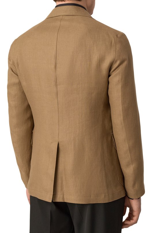 Льняной пиджак Corneliani 25X591-2514108 Бежевый  25X591-2514108 Фото 6