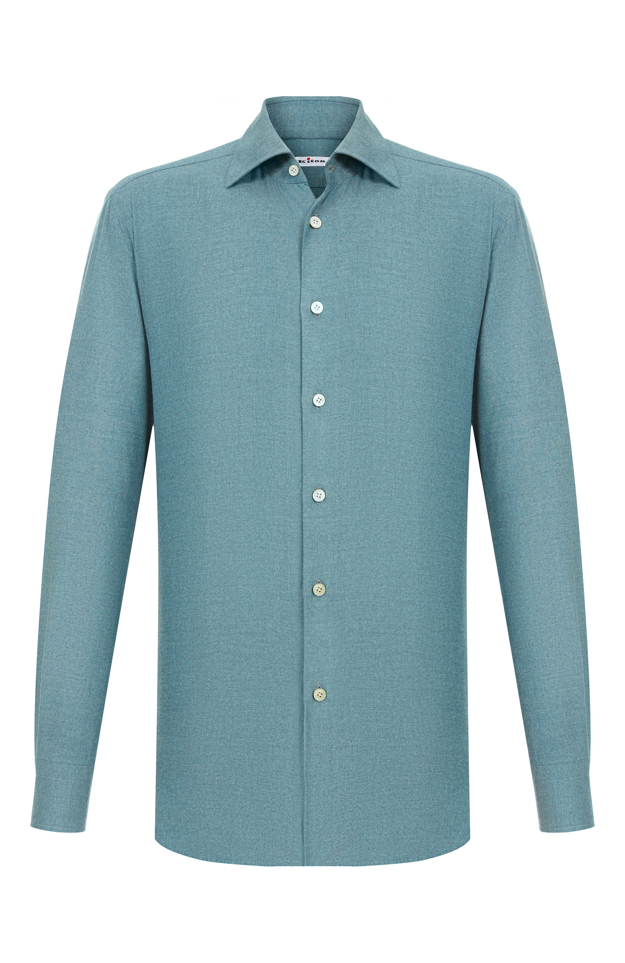 Рубашка из хлопка и лиоцелла KITON, арт. UCCH0944006, фото 1