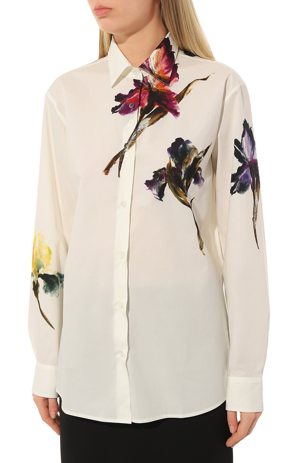 Хлопковая рубашка DRIES VAN NOTEN, арт. 231-030702-6163, фото 3