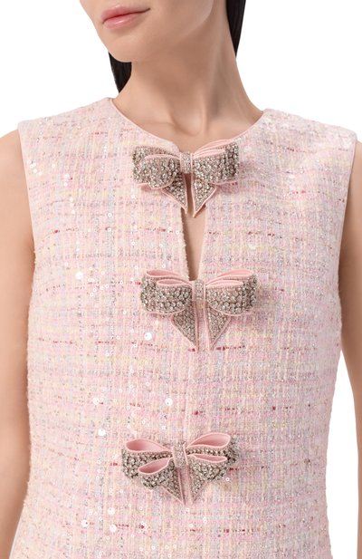 Твидовое платье SELF-PORTRAIT, арт. SS26179SP, фото 4