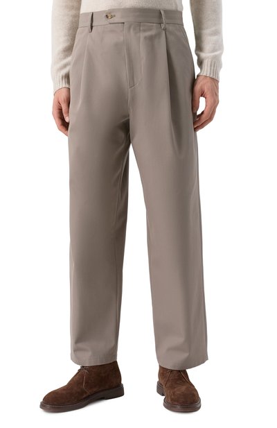 Брюки MOSCHINO серого цвета по цене 59950 руб., арт. A0331/0213, фото 3 Брюки MOSCHINO, арт. A0331/0213, фото 3