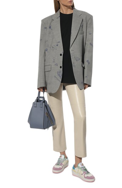 Хлопковая футболка anagram LOEWE черного цвета по цене 35200 руб., арт. S359Y22X12, фото 2 Хлопковая футболка anagram LOEWE, арт. S359Y22X12, фото 2