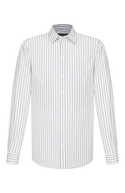 Мужская хлопковая рубашка DOLCE & GABBANA, арт. G50C7T/FR5Z6