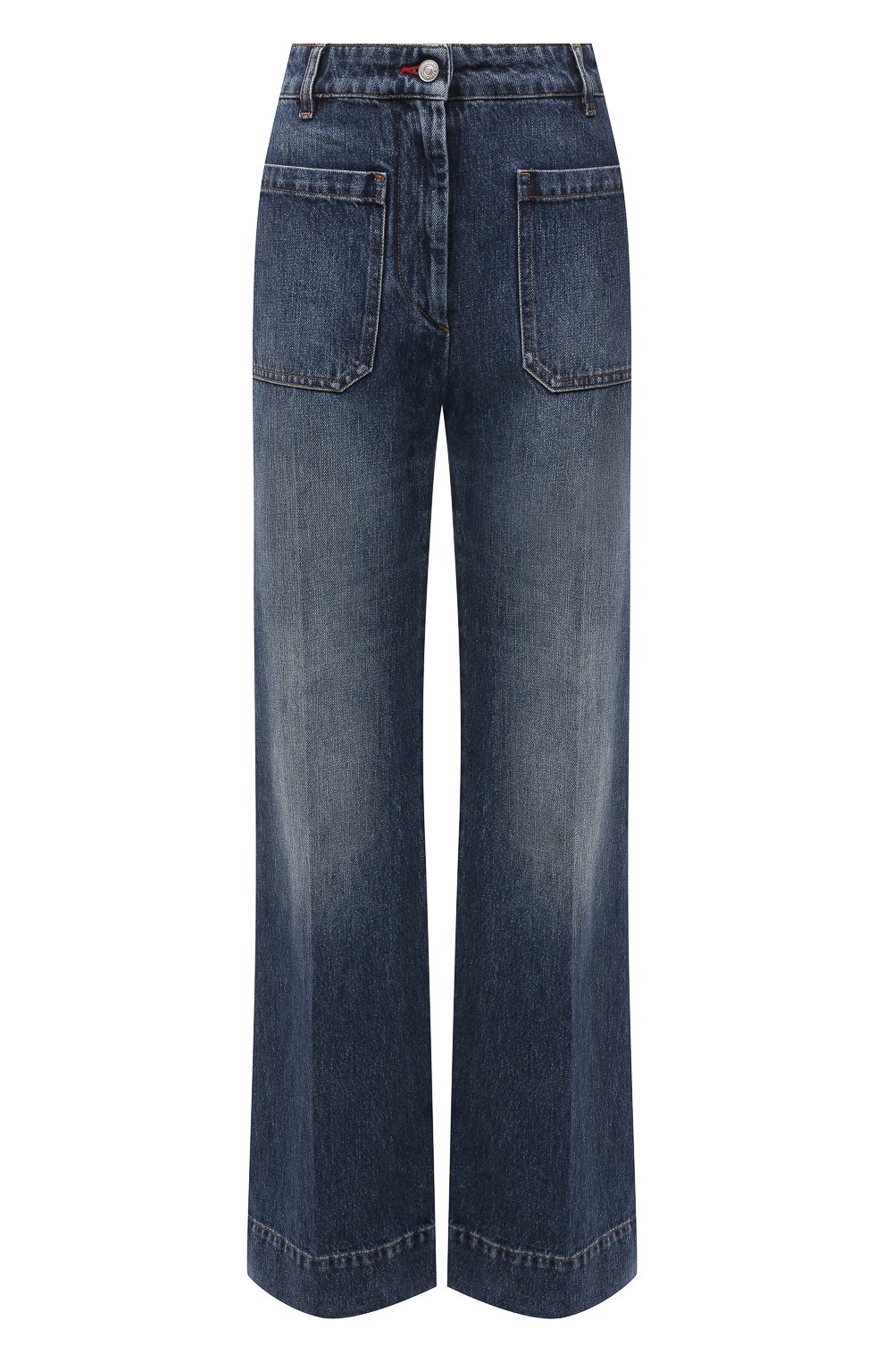 Джинсы VICTORIA BECKHAM синего цвета по цене 54800 руб., арт. 1122DJE003197B, фото 1 Джинсы VICTORIA BECKHAM, арт. 1122DJE003197B, фото 1