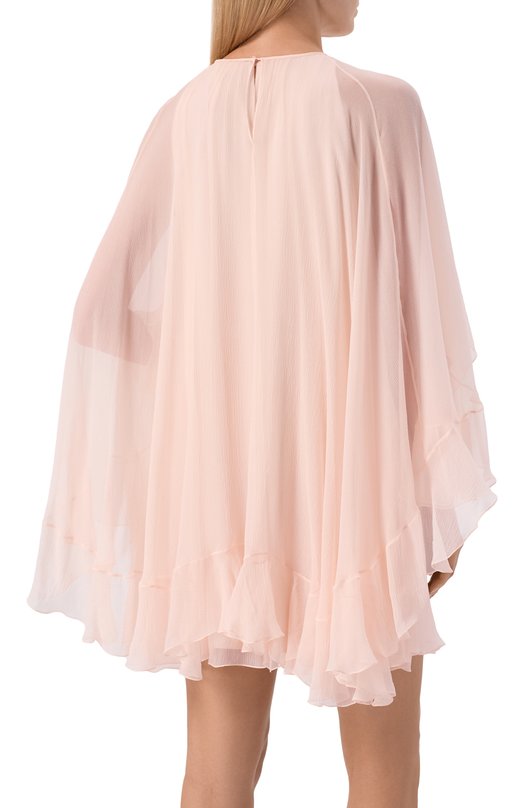 Шелковое платье Chloé CH26SR089001 Розовый  CH26SR089001 Фото 3