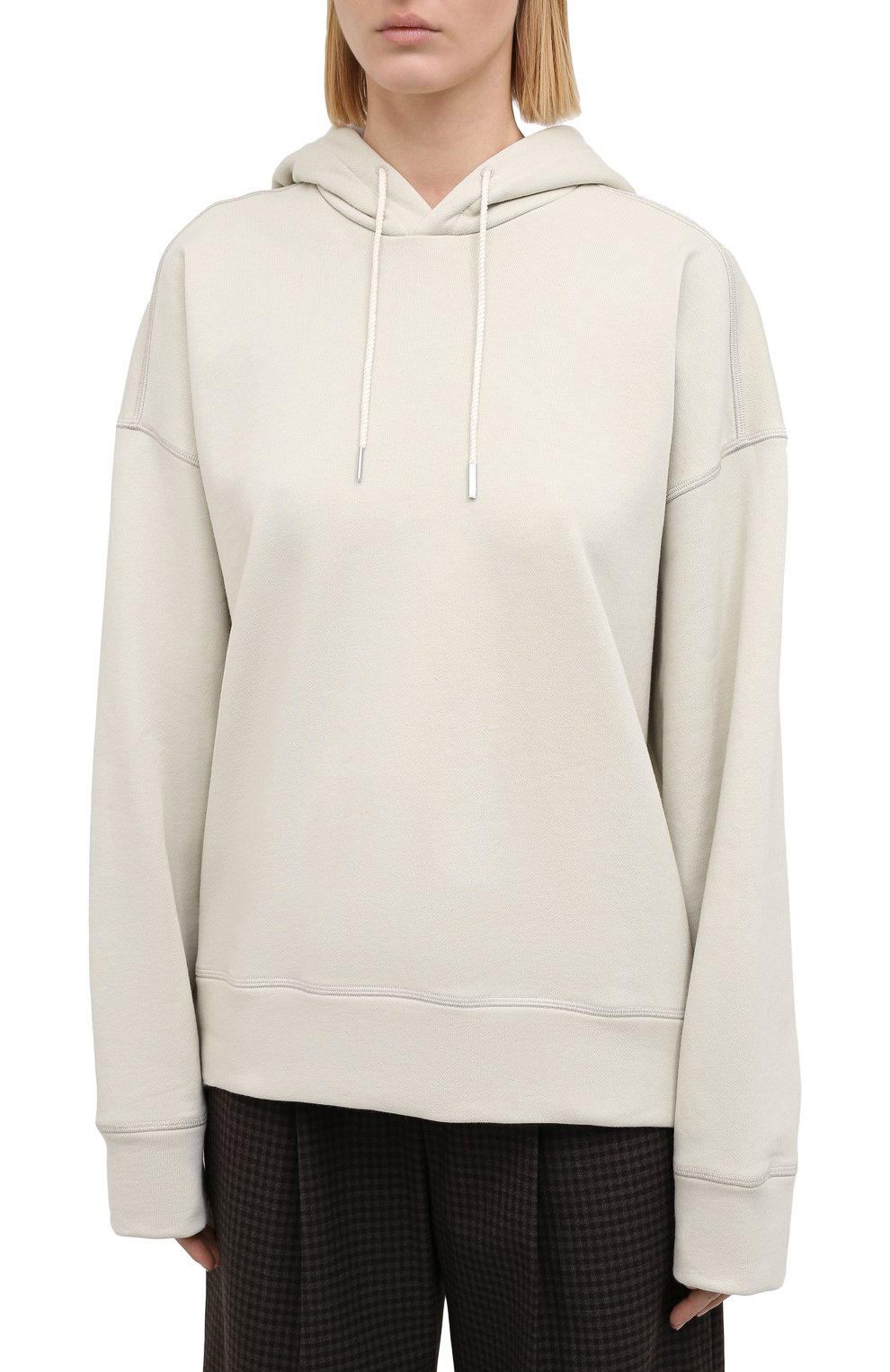 Хлопковое худи JIL SANDER, арт. JPPR707515-WR248608, фото 3