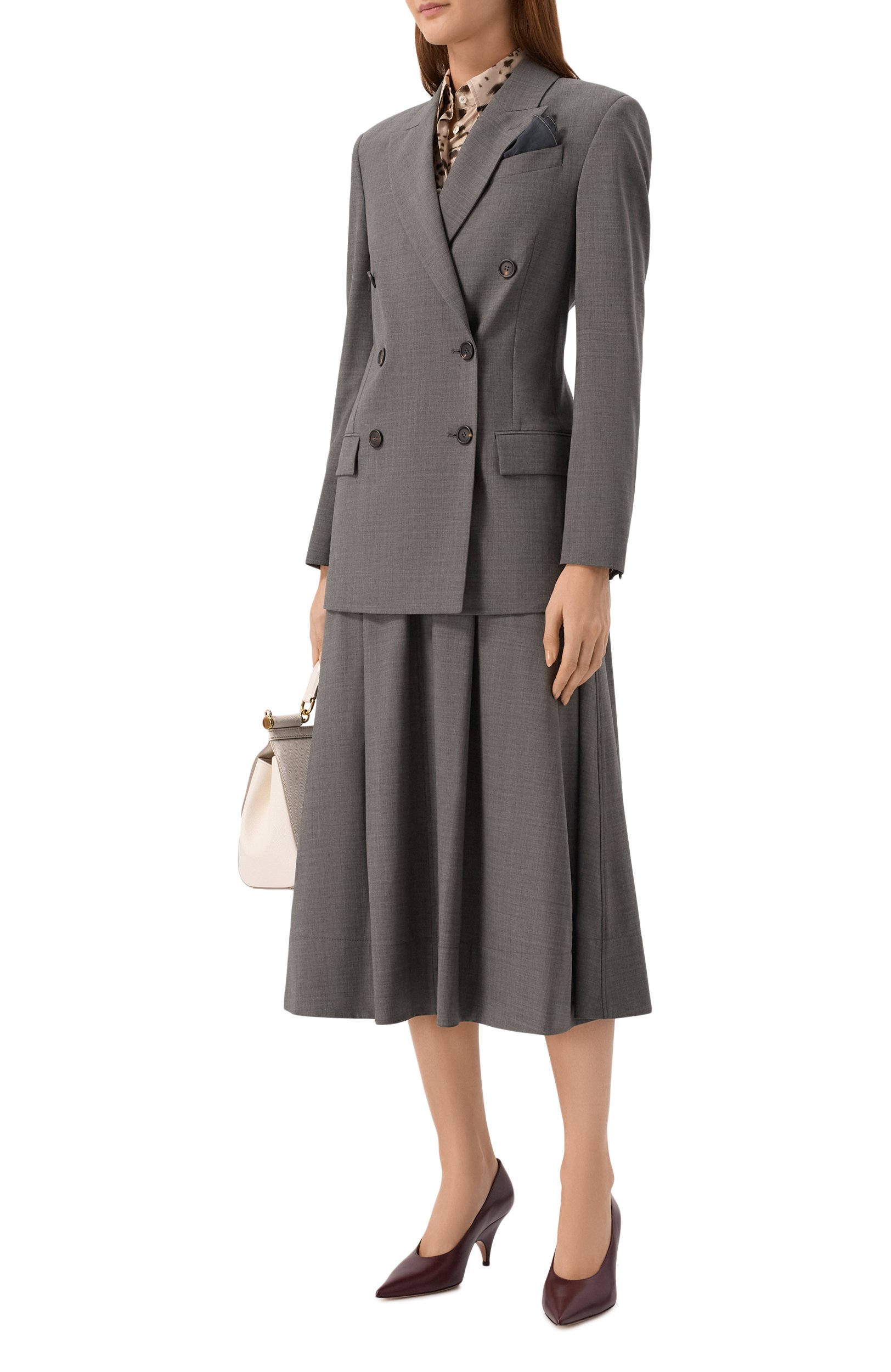 Шерстяной жакет BRUNELLO CUCINELLI серого цвета по цене 382500 руб., арт. M0W077038P, фото 2 Шерстяной жакет BRUNELLO CUCINELLI, арт. M0W077038P, фото 2