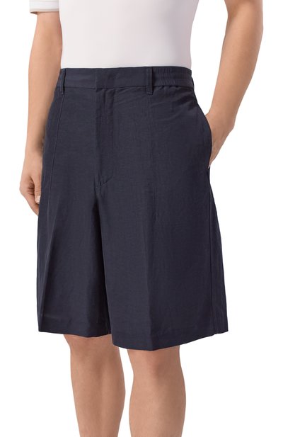 Шорты из вискозы и льна EMPORIO ARMANI, арт. EM005874/AF13812, фото 3