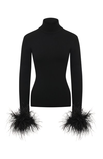 Водолазка с отделкой перьями ALINE, арт. AL160601-1, фото 1