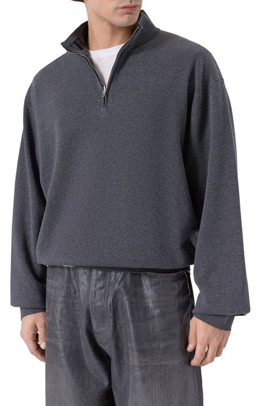 Хлопковый анорак Balenciaga 848830/T3423 Серый  848830/T3423 Фото 3