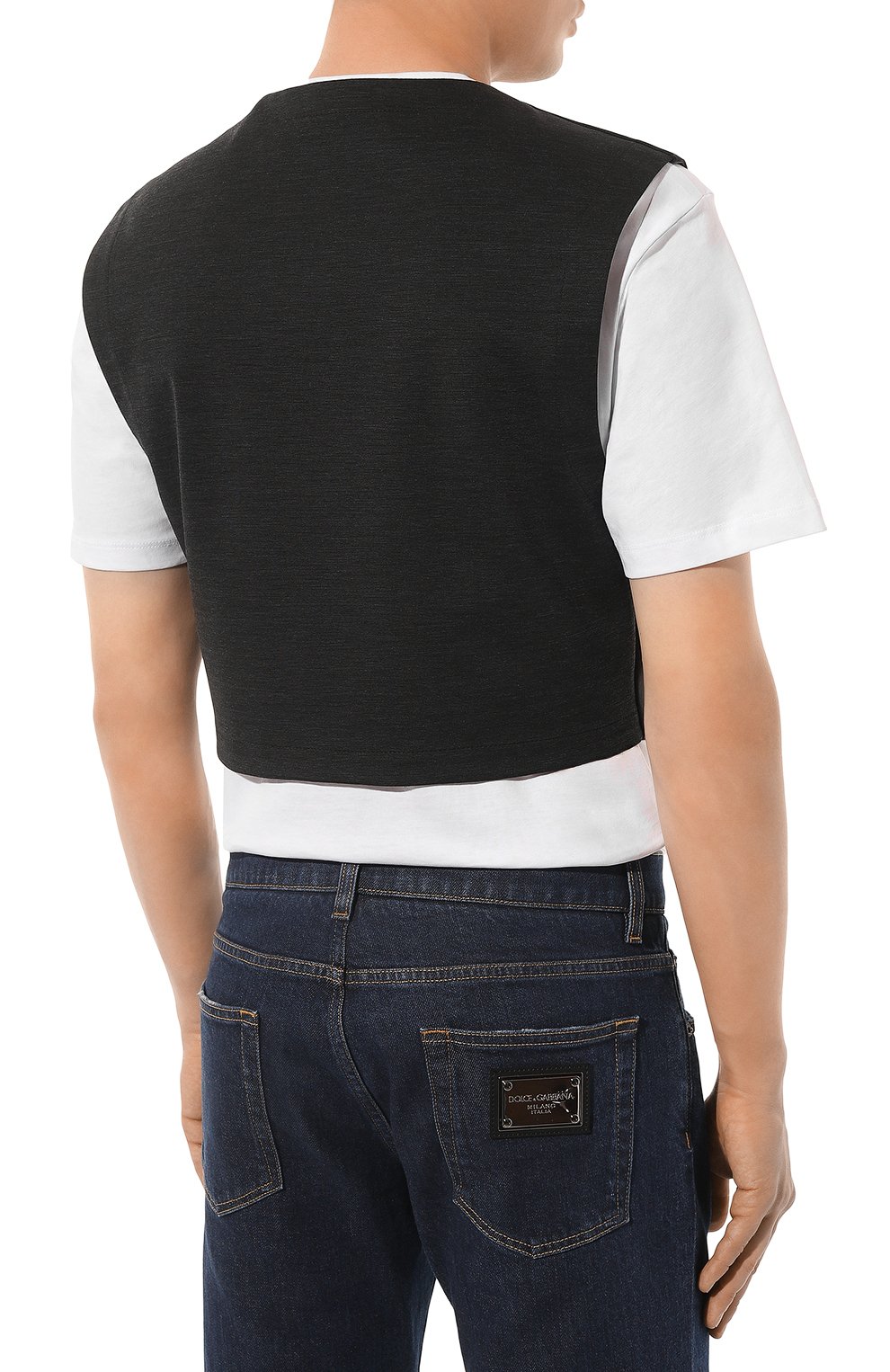 Укороченный жилет DOLCE & GABBANA, арт. G710PT/FU26Z, фото 4