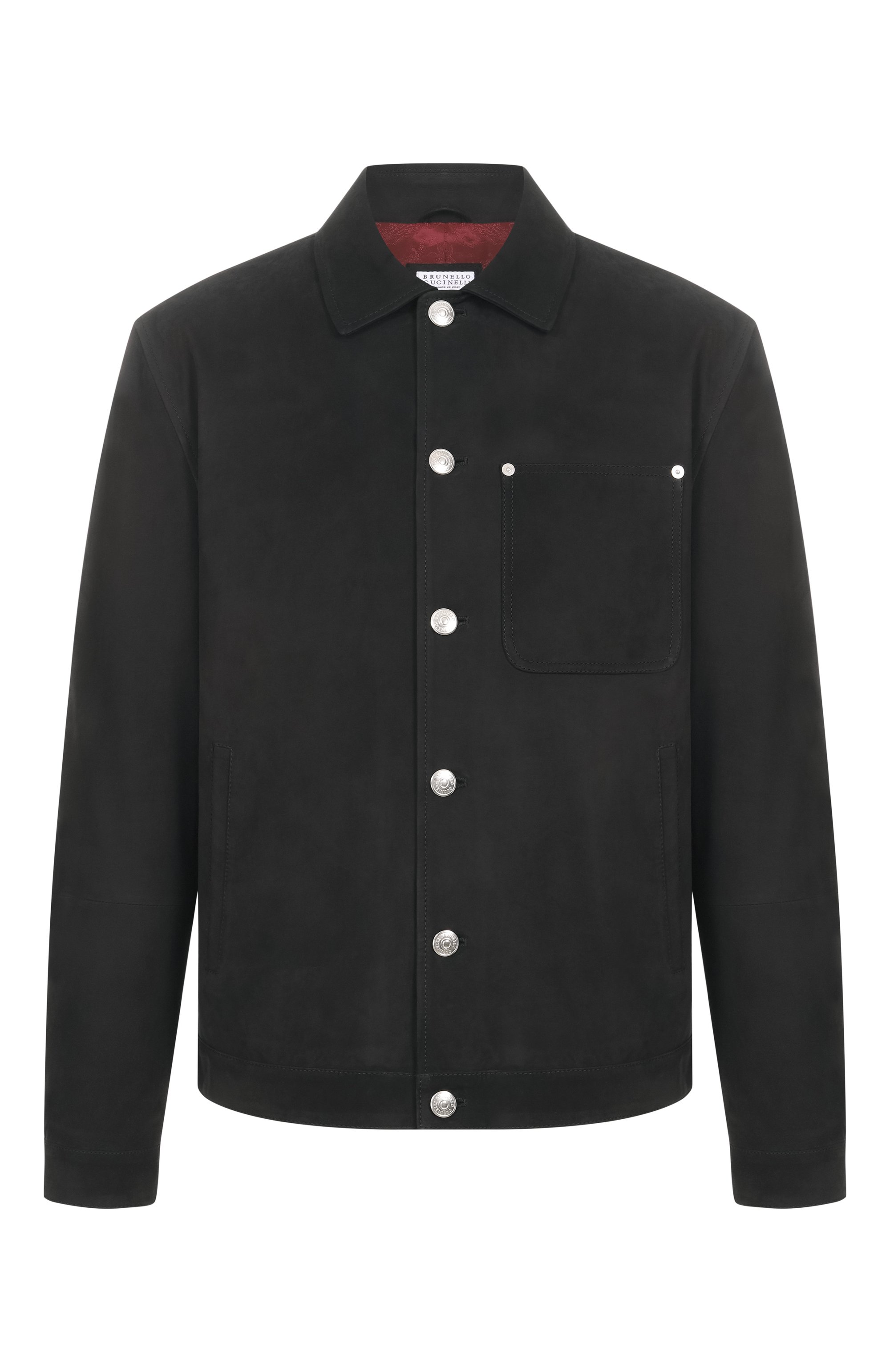 Куртка-рубашка из нубука BRUNELLO CUCINELLI, арт. MPNAB2029, фото 1