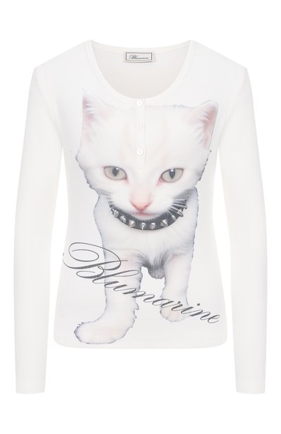 Женский хлопковый лонгслив BLUMARINE, арт. 2T100A