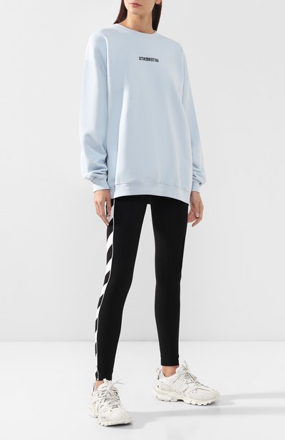 Легинсы OFF-WHITE черного цвета по цене 29950 руб., арт. 0WCD009E19E020951001, фото 2 Легинсы OFF-WHITE, арт. 0WCD009E19E020951001, фото 2
