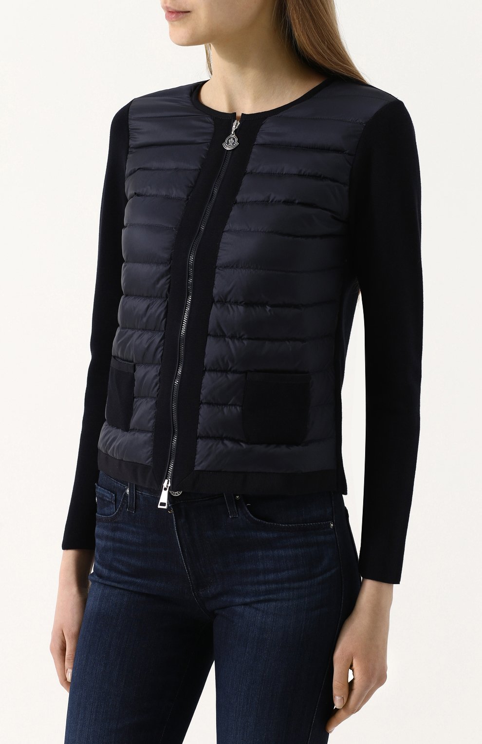 Шерстяной жакет со стеганой пуховой вставкой MONCLER, арт. D1-093-94722-00-91112, фото 3