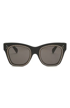 Женские солнцезащитные очки CELINE EYEWEAR черного цвета, арт. 4004IS | Фото 4 (Региональные ограничения белый список (Axapta Mercury): Не проставлено; Нос: Не проставлено; Материал: Пластик; Тип очков: С/з; Очки форма: Квадратные; Оптика Гендер: оптика-женское)