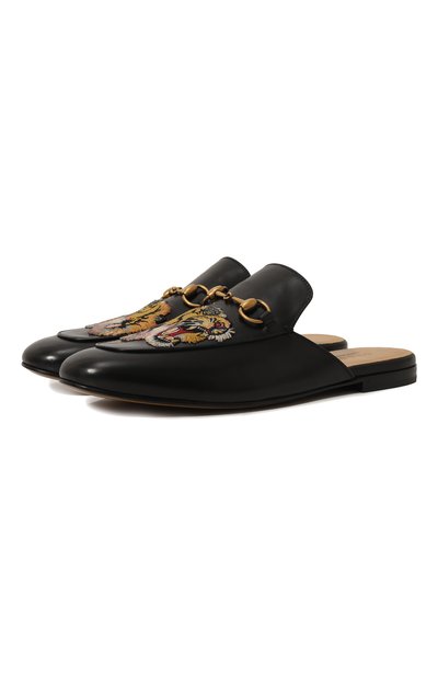 Кожаные сабо princetown GUCCI, арт. 457135 BLM00, фото 1