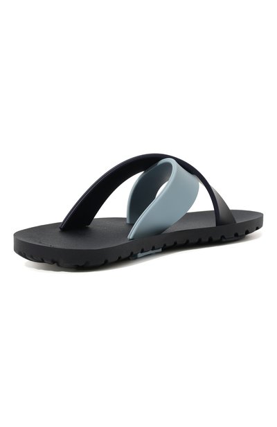 Шлепанцы EMPORIO ARMANI синего цвета по цене 6510 руб., арт. XYPS03/X0Z18, фото 3 Шлепанцы EMPORIO ARMANI, арт. XYPS03/X0Z18, фото 3