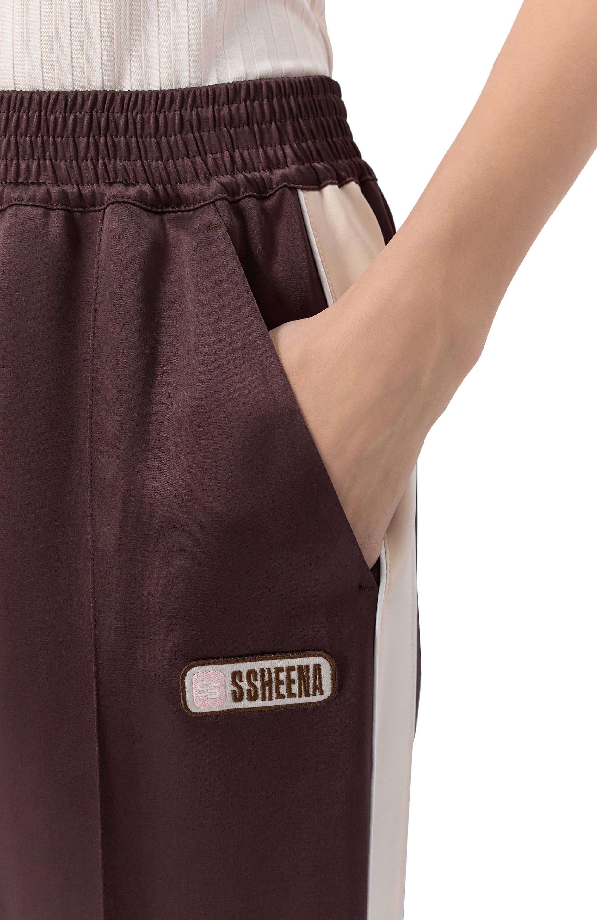 Атласные брюки SSHEENA, арт. 25SSPUPA TS25002, фото 5