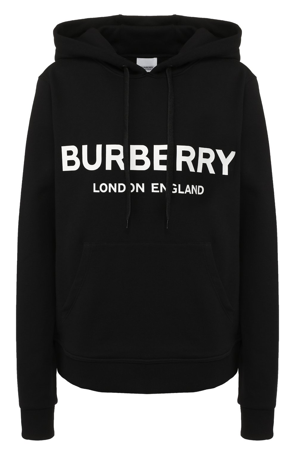 Хлопковое худи BURBERRY черного цвета по цене 64550 руб., арт. 8011652, фото 1 Хлопковое худи BURBERRY, арт. 8011652, фото 1
