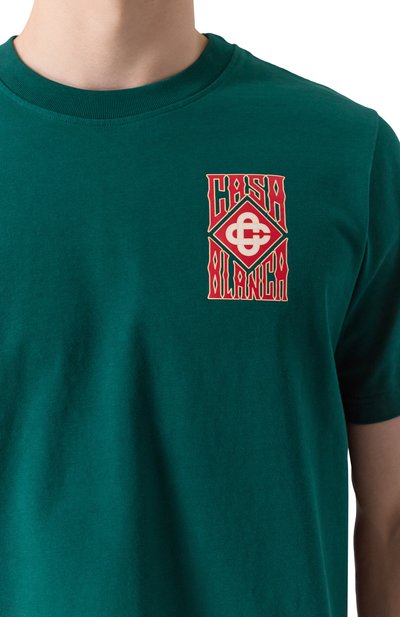 Хлопковая футболка CASABLANCA, арт. MS25JTS00106, фото 5