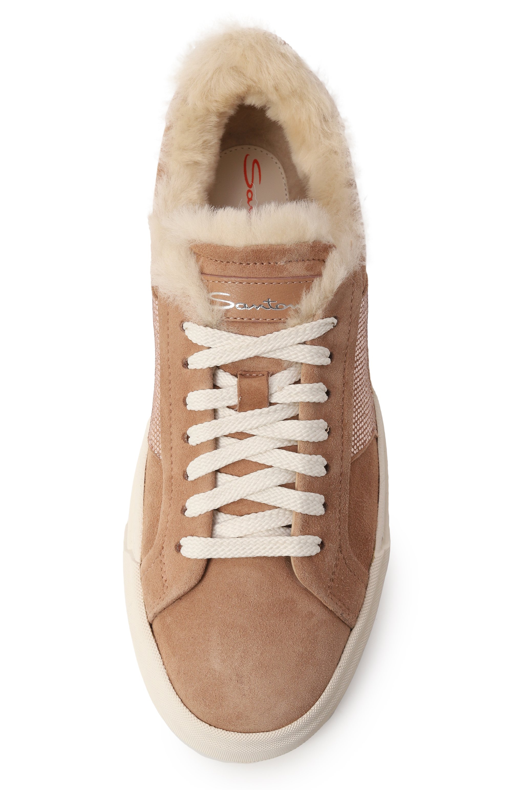 Замшевые кеды SANTONI, арт. WBGG61183PNNPSXS, фото 6